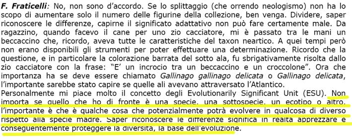 Tassonomia tutta da riscrivere?  O no?